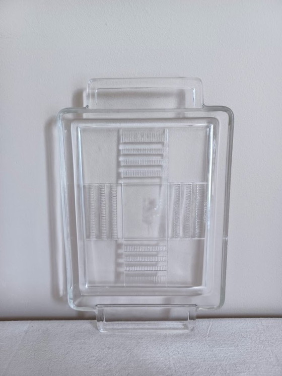 Image 1 of Val Saint Lambert 'Luxval' butter dish - Severina model - Art Deco 1935