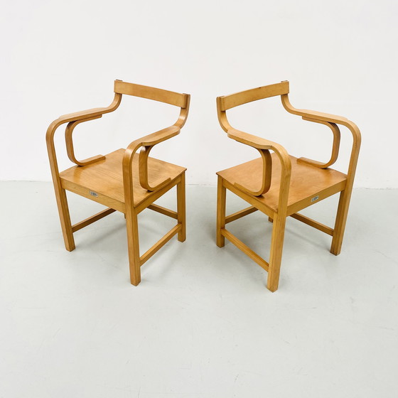 Image 1 of Sperrholzsessel aus Buche von Enraf Nonius Delft, 1970er