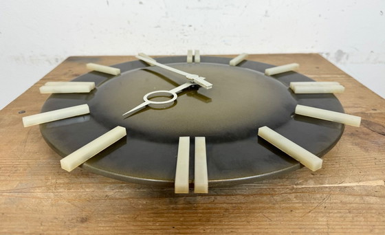 Image 1 of Industrial Office Wall Clock from Pragotron, 1970s
