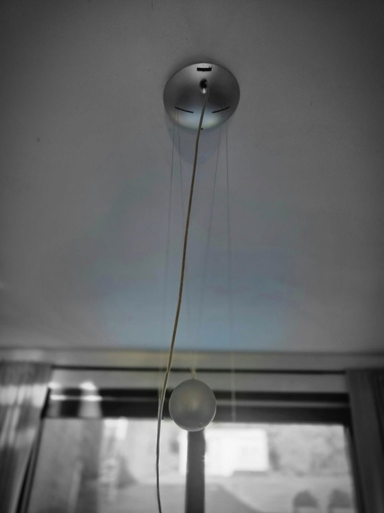 Aluminum slatted pendant lamp with colored inserts, Luceplan, Plastic, Aluminium, Multi Color, Modern (photo 2 of 5)