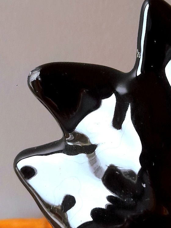 Image 1 of Palm tree lamp in ceramic and opaline glass, 1980