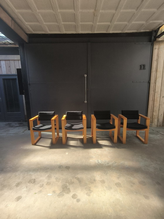 4 chaises design hollandaises Ate van Apeldoorn Hattem design vintage années 70 – Chaises de salle à manger (photo 12 of 15)