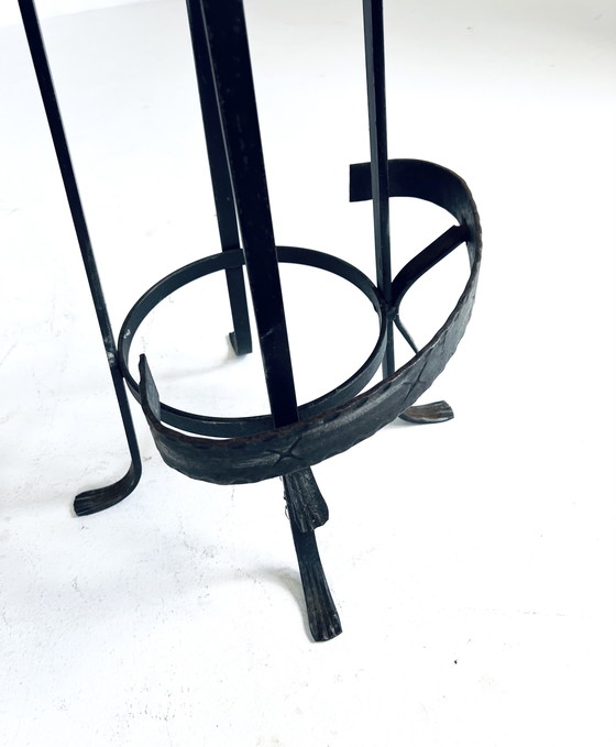 Image 1 of 6x Vintage Barstool Wrought Iron '60