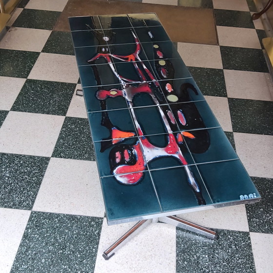 Image 1 of Mesa de centro de cerámica diseñada por Juliette Belarti para Adri Bélgica, 1970