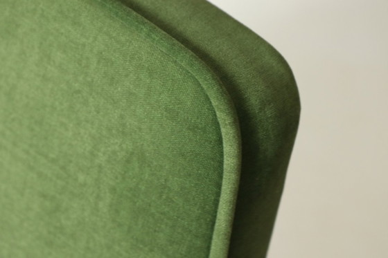 Image 1 of Paar vintage fauteuils groen Royal fluweel MCM ontwerp