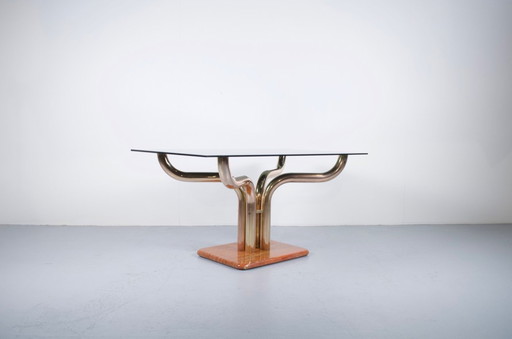 TAVOLO DA PRANZO DI GUIDO FALESCHINI, ANNI '70, MARIANI ITALIA EDITORE