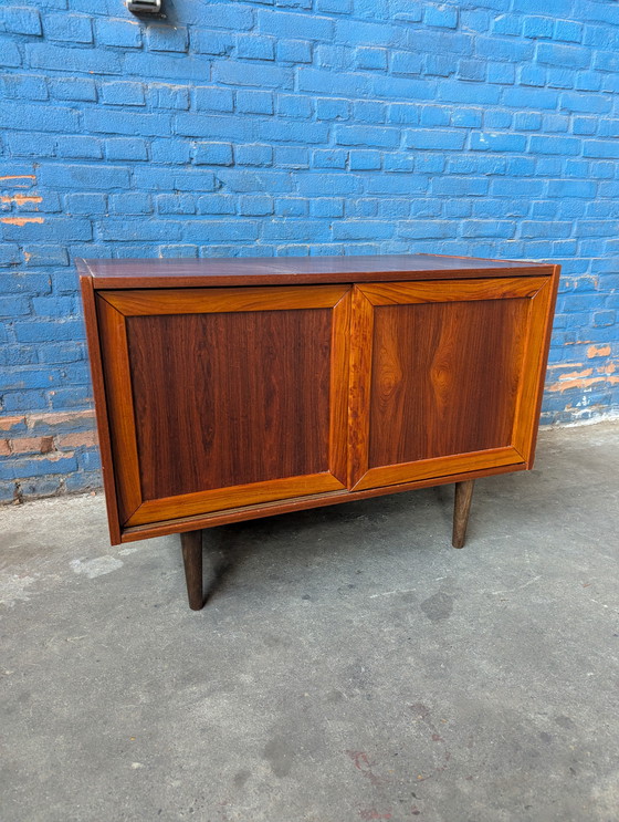 Image 1 of Vintage teak sideboard/ LP kast, Faarup Mobelfabrik- Denmark