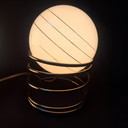 Lot de 2 lampes de table massives - style Hollywood Regency - années 1970/80