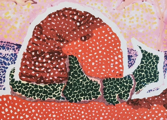 Image 1 of After Yayoi Kusama, Hat Leff.., Lithograph, 1990s