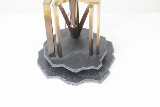 Image 1 of Lampe-Sculpture With Agates - Work by Artisan d'Art
