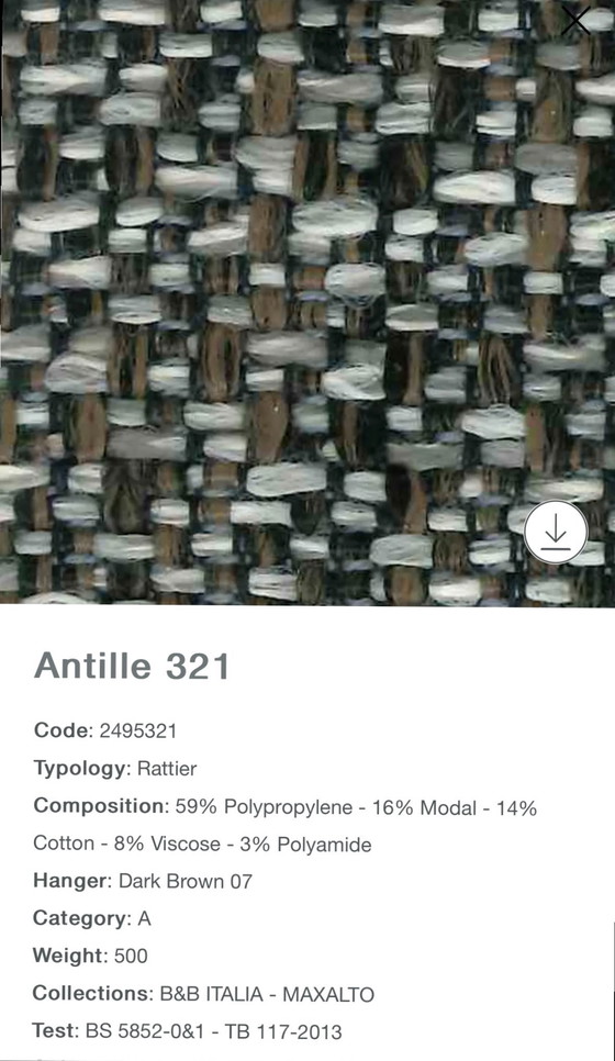 Image 1 of B&B Italia Husk Esszimmerstühle, 6 Stühle auf Lager