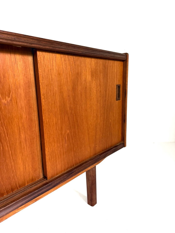 Vintage Danish teak sideboard, 1960s, Wood, Brown (photo 9 of 11)