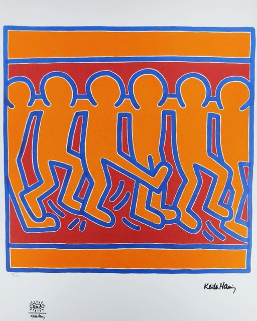 1990s Keith Haring Limited Edition Lithograph - Numbered in Pencil.