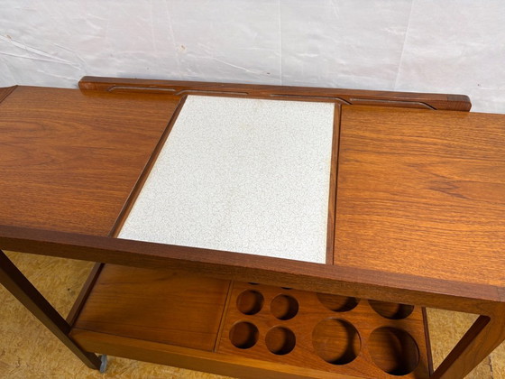 Prachtige Vintage Remploy Teak Uitschuifbare Serveerwagen | 1960 | Scandinavisch Design | Mid-Century Retro (photo 10 of 15)