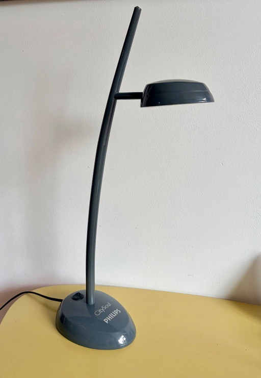 Vintage Philips CitySoul Promotie Bureaulamp - Miniatuur Straatlantaarn - 90s