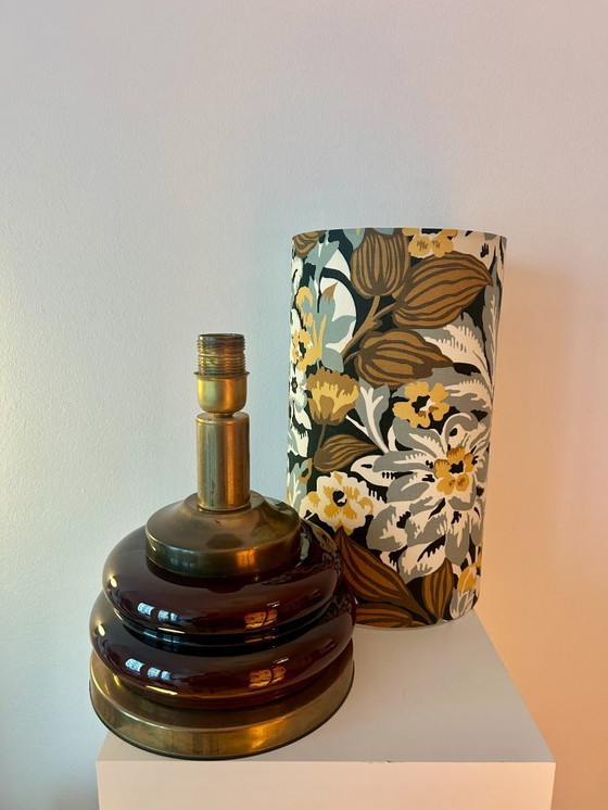 Image 1 of Set of two Mid Century table lamps - restored with new shade and cable