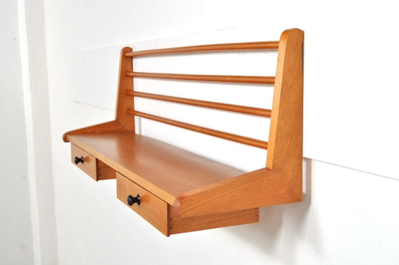 Étagère Murale Vintage en Hêtre Mid-Century, Années 1950 – Objets déco, Wood (photo 2 of 7)