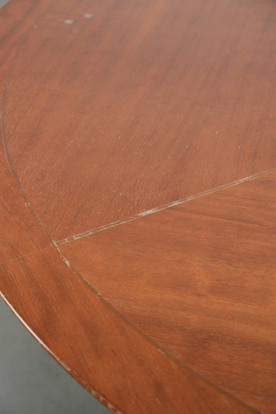 Image 1 of Round vintage Art Deco design dining table by Schuitema for 4 people from the Decoforma series