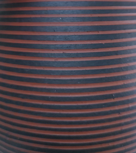 Image 1 of Two-tone clay vase, signed, 1960s