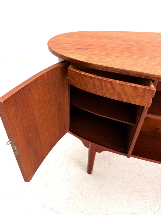 Scrivanie 'Bullet' vintage in teak, H.P. Hansen anni '60 – Legno, Metallo (photo 10 of 15)