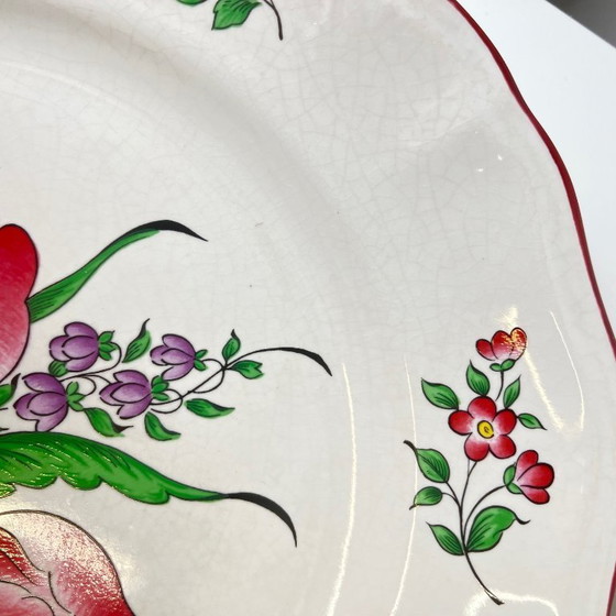 Image 1 of Set aus 6 KG Lunéville Speisetellern, Reverbère-Muster