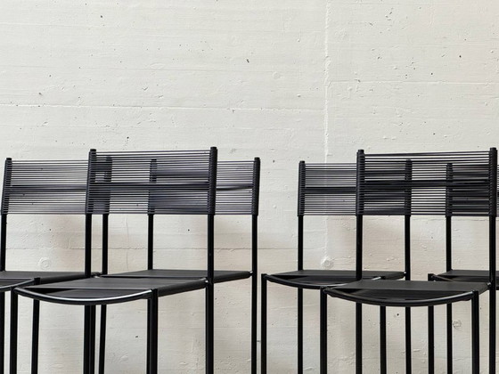 Image 1 of Set di 6 sedie Spaghetti di G. Belotti per Alias, Italia, anni '80