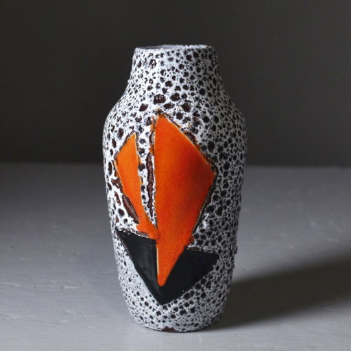 Dominique Marino Dit Le Vaucour À Vallauris - Lava Abstract Decor Vase 1950s – vazen, Ceramic