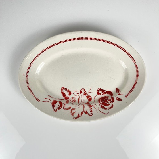 Image 1 of Fuente ovalada Digoin-Sarreguemines "Atlántico", 1950-70