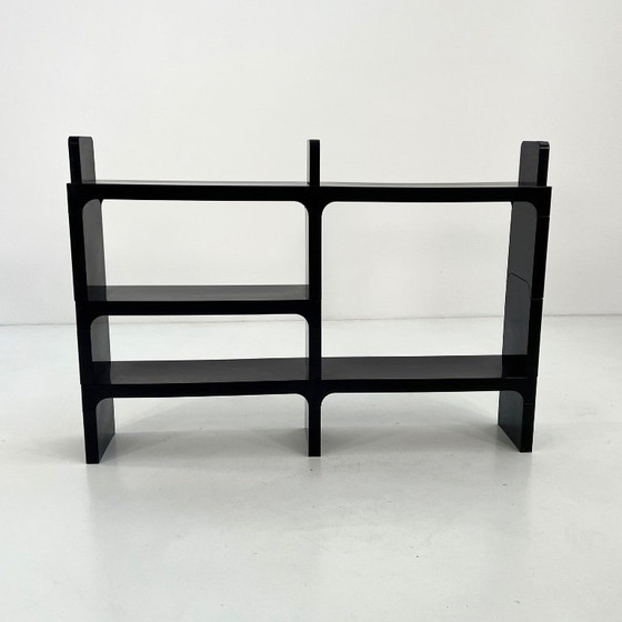 Image 1 of Zwarte modulaire plank van Olaf Von Bohr voor Kartell, jaren 70