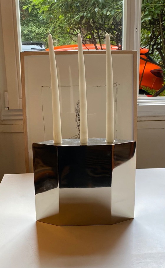 Image 1 of 3-köpfiger Kerzenhalter von Jean-Baptiste Fastrez