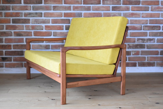 Image 1 of Scandinavian Sofa Two Seater, Yellow