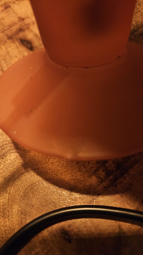 Image 1 of Titel: Set Vintage Tafellampen Jaren 90 – Mat Glas met Kleurverloop