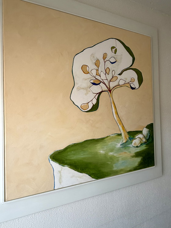 Image 1 of Large Abstract Painting, Annemarie van Schendel (2015) – 110x110 cm