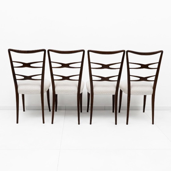 Attributed to Guglielmo Ulrich Mid-Century Dinning Chairs, 1940s, Set of Four – Dining chairs, Wood (photo 5 of 9)