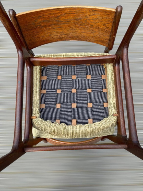 Image 1 of Funder-Schmidt & Madsen Esszimmerstühle aus dänischem Palisander/Teakholz im Mid-Century-Stil, 8 Stück