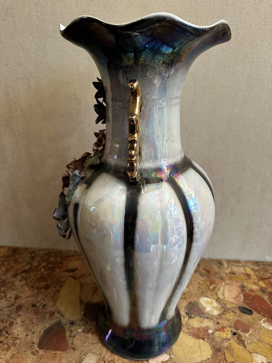 Image 1 of Große chinesische Vase H 45 cm - 20. Jahrhundert