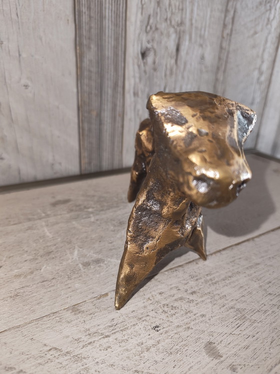 Image 1 of Bronzen beeldje stier