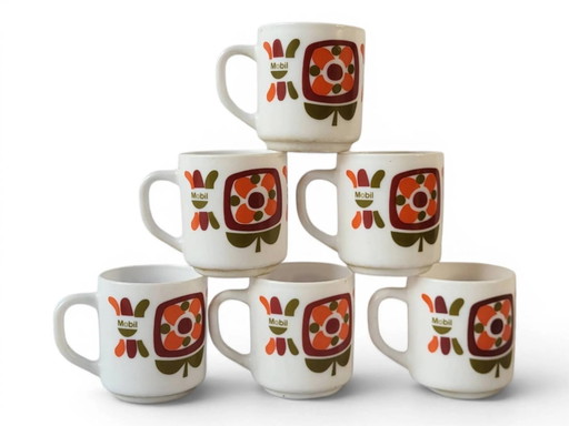6 tazze mobili vintage