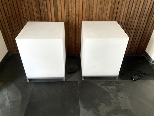 2 Cubus-Lampen 50x50x65 cm, dimmbar