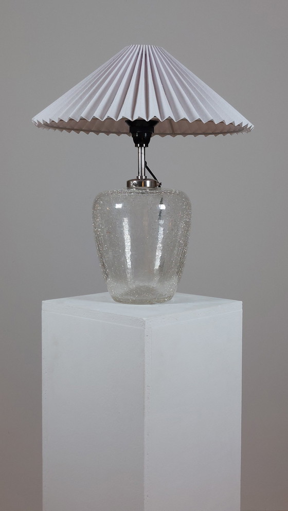 Image 1 of Craquelee glass base table lamp Table lamp