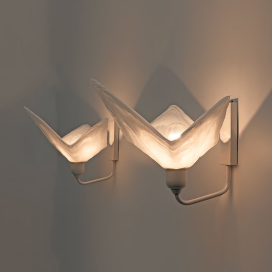Image 1 of Paar Murano-Glas-Wandlampen von La Murrina, 1980