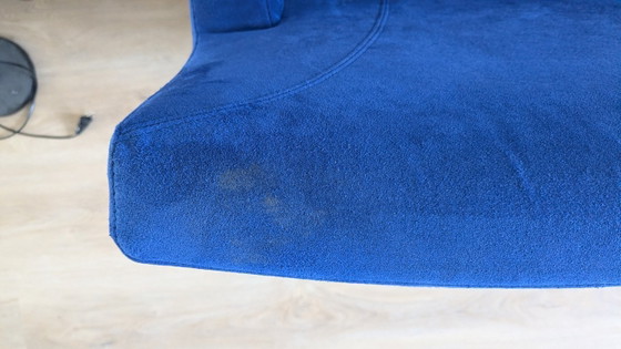 Image 1 of Leolux Dolcinea armchair - Suede cobalt blue - set of 2