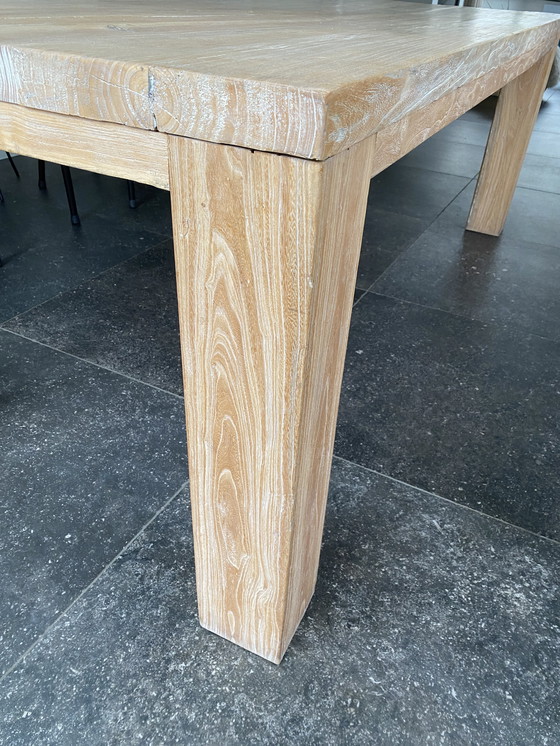 Image 1 of Massief houten tafel op maat gemaakt door Restyle XL 