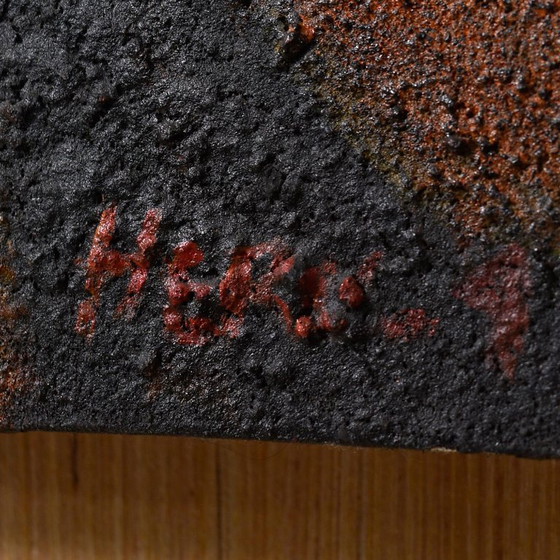 Image 1 of Groot Boeddha schilderij met structuur 2 meter hoog