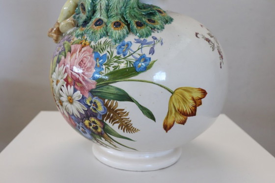Image 1 of Majestic Ceramic Vase, Italy Early 20th Century