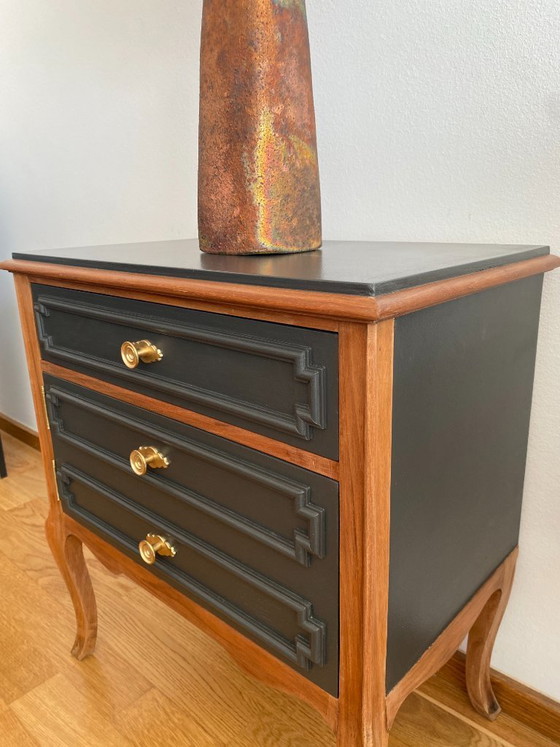 Image 1 of Pair of Restored Wooden Nightstands
