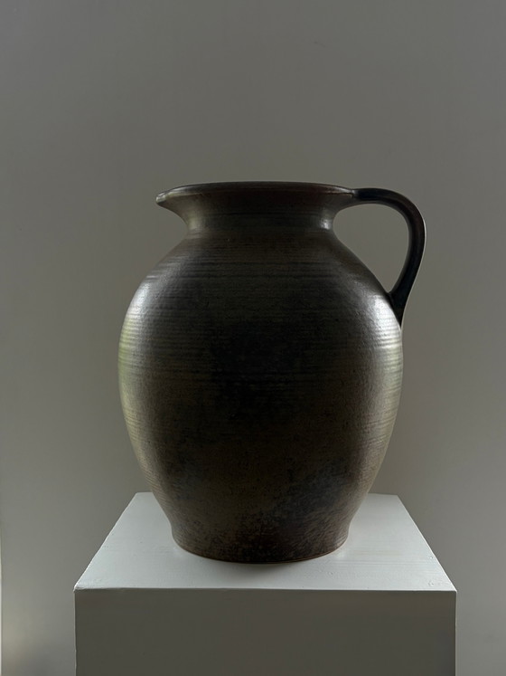 Jarrón de cerámica XXL West Germany con asa – Jarrones, Ceramic, Vintage (photo 3 of 6)