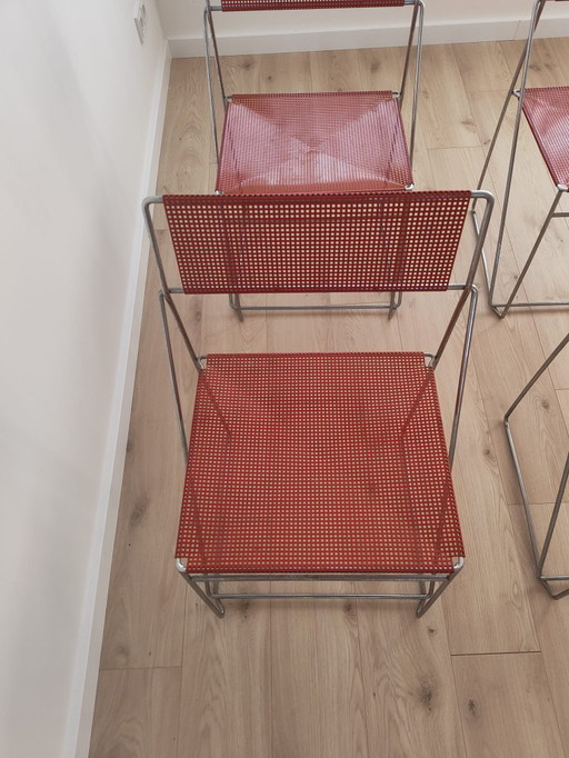 Vintage Nuova X-Line chairs red - Hay, Niels Jørgen Haugesen