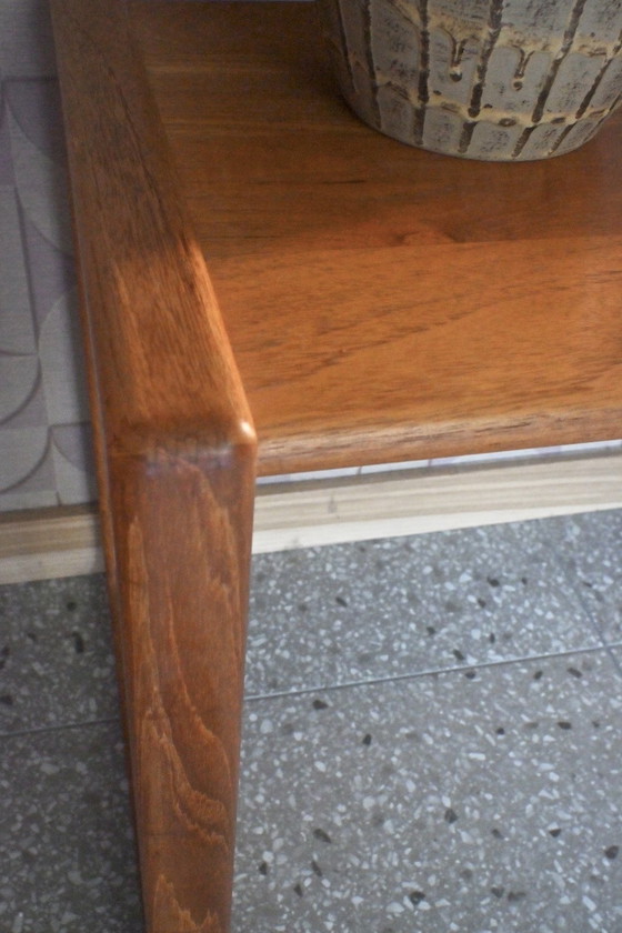 Image 1 of Table d'appoint vintage en chêne massif, design danois