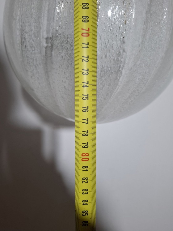 Lampadario anni sfera anni 70s – Lampade a sospensione, Vetro, Metallo (photo 3 of 10)